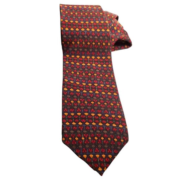 Jerry Garcia Vintage Silk Tie – Birdland Collection – Geometric Abstract Pattern - Picture 1 of 7
